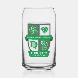 Maagd Verjaardagswap™ voor 23-31 augustus Blikvorm Glas