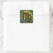 Maagd Vierkante Sticker (Tas)