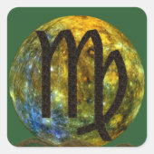 Maagd Vierkante Sticker (Voorkant)