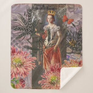 Maagd vrouw astrologie grillig portret sherpa deken