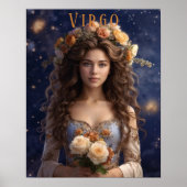 Maagd Vrouw astrologisch Poster (Voorkant)