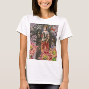Maagd Vrouw Portret Antiek Kleurrijk Rijke T-shirt