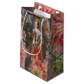 Maagd Vrouw Portret Antiek Kleurrijke Rijk Klein Cadeauzakje (Achterkant Gekanteld)