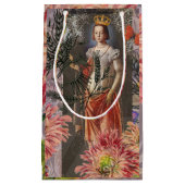 Maagd Vrouw Portret Antiek Kleurrijke Rijk Klein Cadeauzakje (Voorkant)