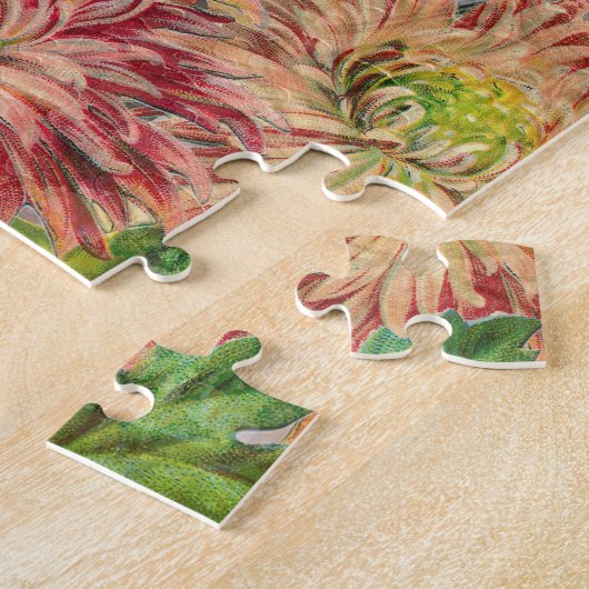 Maagd Vrouw Portret Antiek Kleurrijke Rijk Legpuzzel (Zijkant)