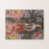 Maagd Vrouw Portret Antiek Kleurrijke Rijk Legpuzzel (Horizontaal)