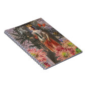 Maagd Vrouw Portret Antiek Kleurrijke Rijk Notitieboek (Rechterzijde)