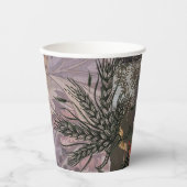 Maagd Vrouw Portret Antiek Kleurrijke Rijk Papieren Bekers (Voorkant)