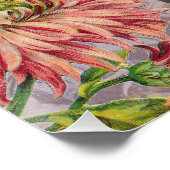 Maagd Vrouw Portret Antiek Kleurrijke Rijk Perfect Poster (Hoek)