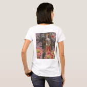 Maagd Vrouw Portret Antiek Kleurrijke Rijk T-shirt (Achterkant volledig)