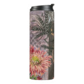 Maagd Vrouw Portret Antiek Kleurrijke Rijk Thermosbeker (Gedraaid links)