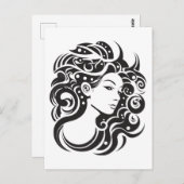 Maagd Vrouw vrouw portret Briefkaart (Voorkant / Achterkant)