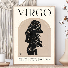 Maagd Vrouwelijk Zodiac Poster