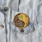 Maagd & Vuur Geit Ronde Button 7,6 Cm (In situ)