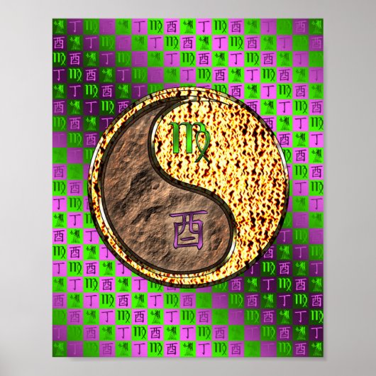 Maagd & Vuur Haan Poster (Voorkant)