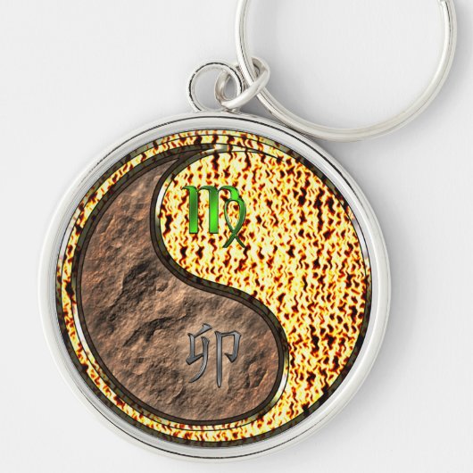 Maagd & Vuur Konijn Sleutelhanger (Voorkant)