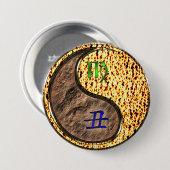 Maagd & Vuur Os Ronde Button 7,6 Cm (Voorkant /achterkant)