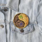 Maagd & Vuur Os Ronde Button 7,6 Cm (In situ)