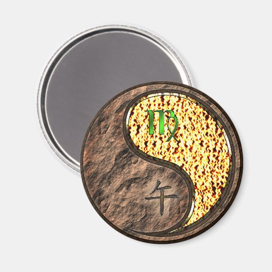 Maagd & Vuur Paard Magneet (Voorkant / Achterkant)