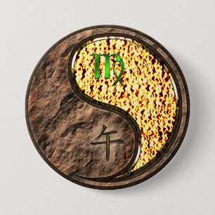 Maagd & Vuur Paard Ronde Button 7,6 Cm