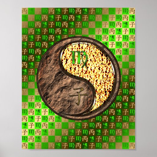 Maagd & Vuur Rat Poster (Voorkant)