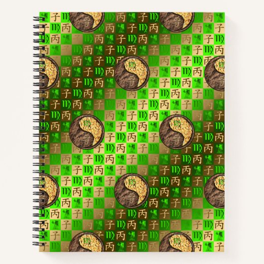 Maagd & Vuur Rat Spiraal Notebook Notitieboek (Voorkant)