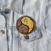 Maagd & Vuur Tijger Ronde Button 7,6 Cm (In situ)