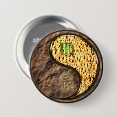 Maagd & Vuurdraak Ronde Button 7,6 Cm (Voorkant /achterkant)