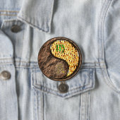 Maagd & Vuurdraak Ronde Button 7,6 Cm (In situ)