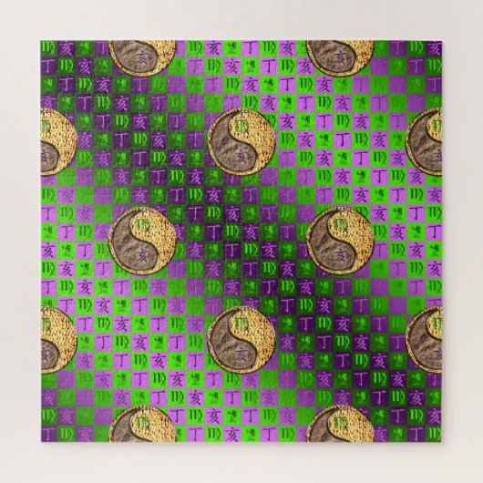 Maagd & Vuurzwijn Legpuzzel (Verticaal)