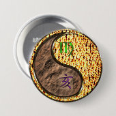 Maagd & Vuurzwijn Ronde Button 7,6 Cm (Voorkant /achterkant)