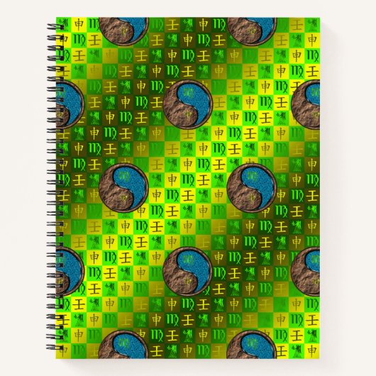 Maagd & Water Aap Notitieboek (Voorkant)