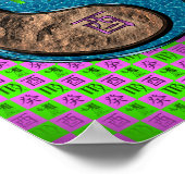 Maagd & Water Haan Poster (Hoek)