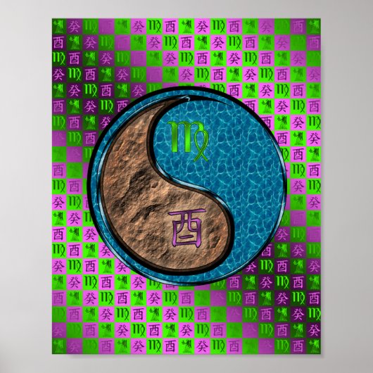 Maagd & Water Haan Poster (Voorkant)