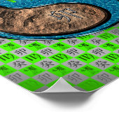 Maagd & Water Konijn Poster (Hoek)