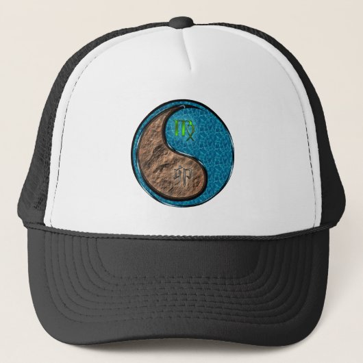Maagd & Water Konijn Trucker Pet (Voorkant)