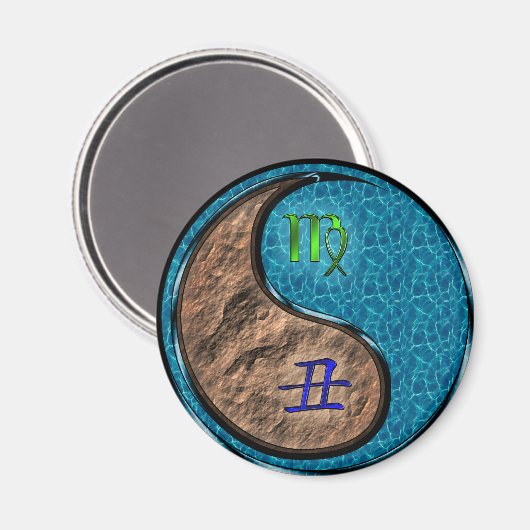 Maagd & Water Os Magneet (Voorkant / Achterkant)