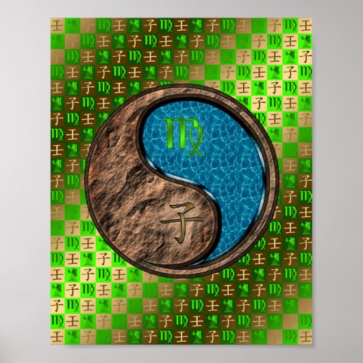 Maagd & Water Rat Poster (Voorkant)