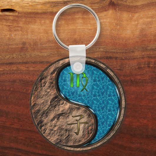 Maagd & Water Rat Sleutelhanger (Achterkant)