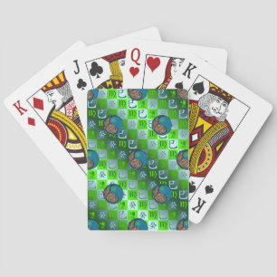 Maagd & Water Slang Pokerkaarten