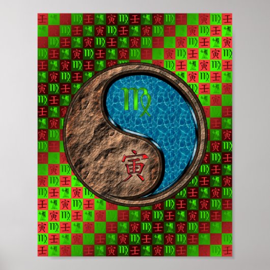 Maagd & Water Tijger Poster (Voorkant)