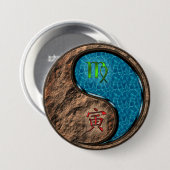 Maagd & Water Tijger Ronde Button 7,6 Cm (Voorkant /achterkant)