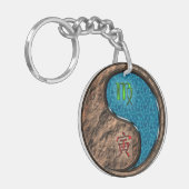 Maagd & Water Tijger Sleutelhanger (Voorkant Links)