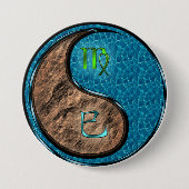 Maagd & Waterslang Ronde Button 7,6 Cm (Voorkant)