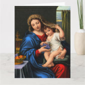 Maagd Wenskaart van de druiven gevouwen Kaart (Voorkant)