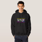 Maagd Zodiac 90s Stijl Hoodie (Voorkant volledig)