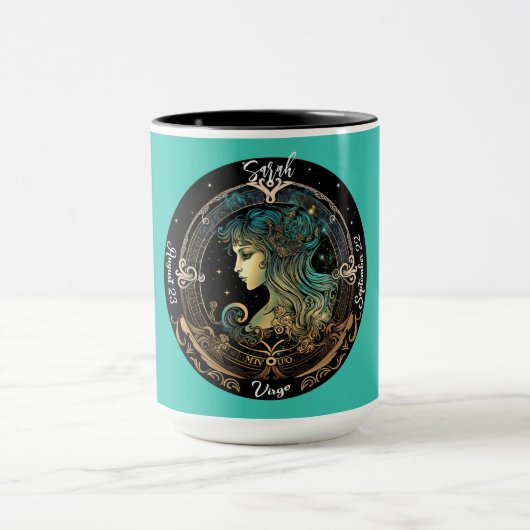 Maagd Zodiac Aanpasbare Koffie Mok (Midden)
