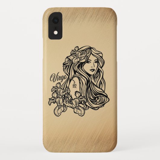 Maagd Zodiac Antieke Uiterlijk Case-Mate iPhone Case (Achterkant)