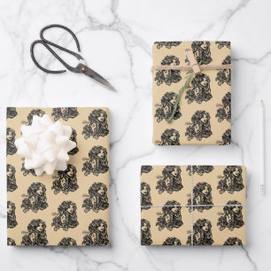Maagd Zodiac Antieke Uiterlijk Inpakpapier Vel