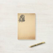 Maagd Zodiac Antieke Uiterlijk Post-it® Notes (Op bureau)